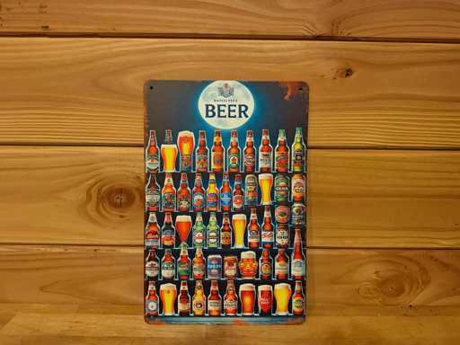 Metalen reclamebord 30x20cm