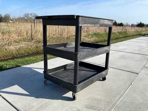 Cărucior utilitar greu cu trei niveluri