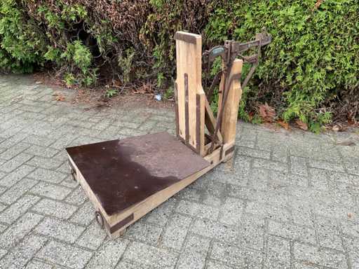 Bascule vintage en bois de chêne - 200 KG