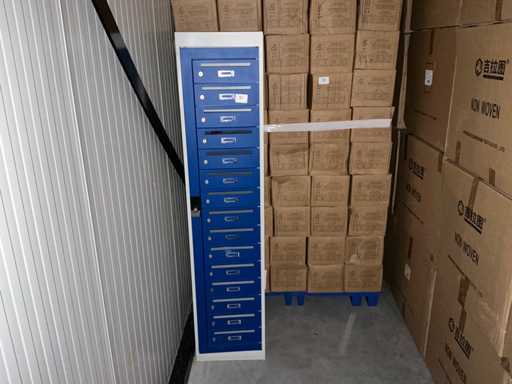 Steel mailbox cabinet