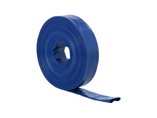 hillvert - Platte slang - 2" - 20 m - 0 - 6 bar - met stof versterkt