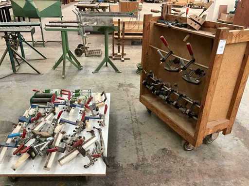 Série de divers outils de serrage