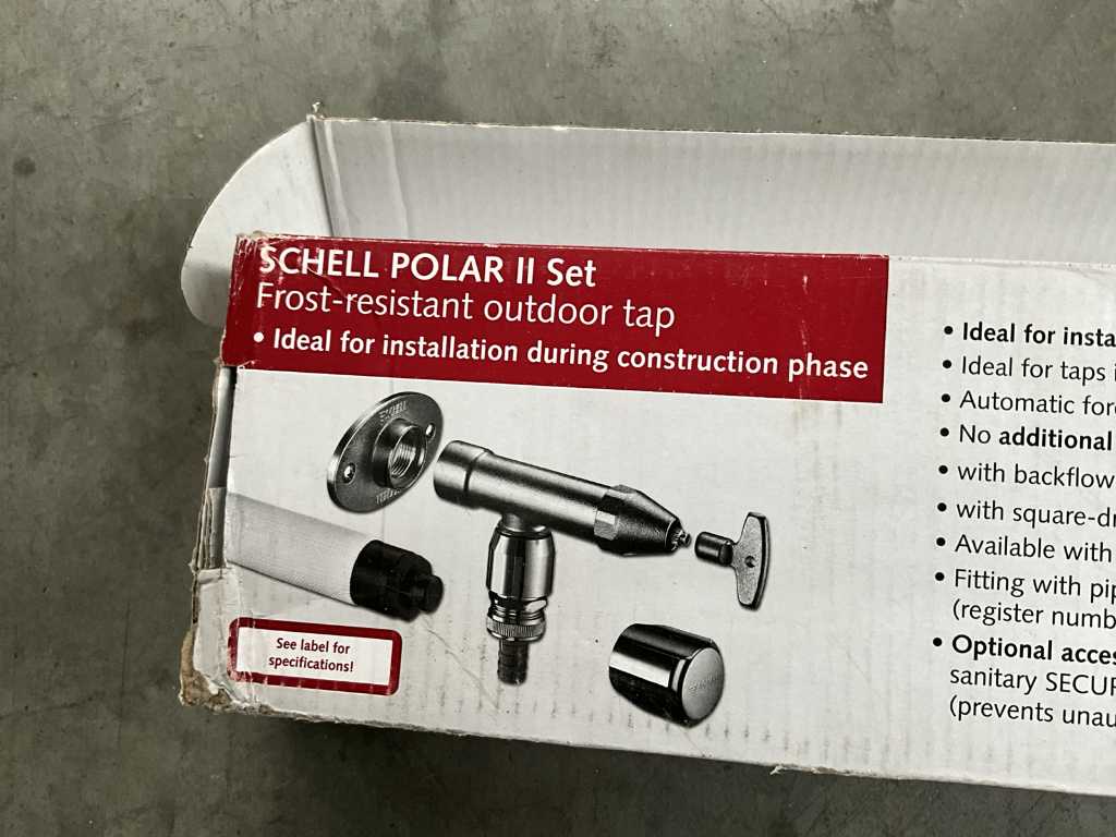 SCHELL POLAR II set - vorstvrije buitenkraan