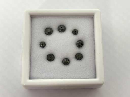 Schwarzer Diamant 3,10 Karat Naturdiamant