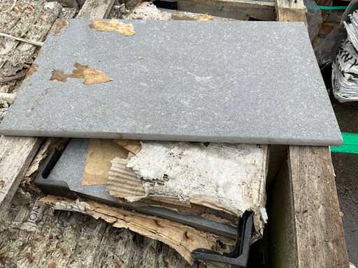 Bord de piscine en céramique arrondi 48 lm