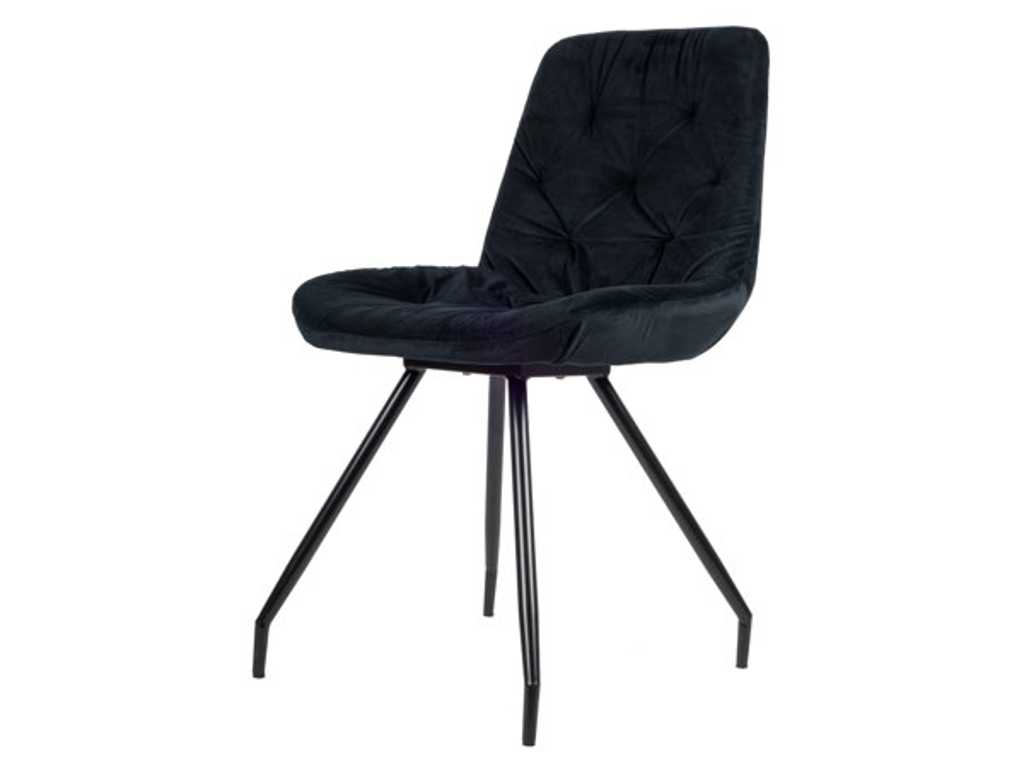 6x Design dining chair black 1808