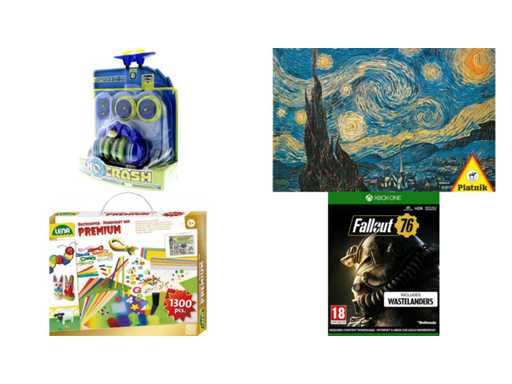 Exocrash Gorilla Dark Blue + Piatnik The Starry Night - Vincent van Gogh (1000) + Lena Craft Set Premium Junior 38 Cm Cardboard Green 1300-piece + Fallout 76 - Xbox One