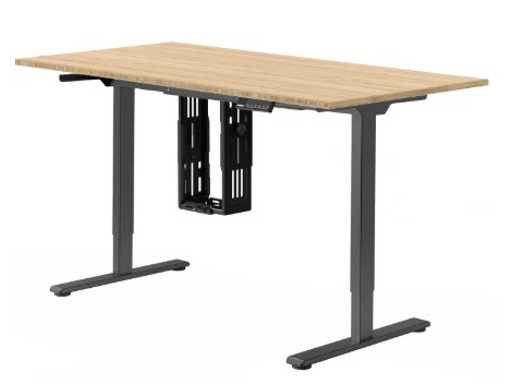Basis sta-bureau met dubbele motoren - bamboeblad 140x70cm