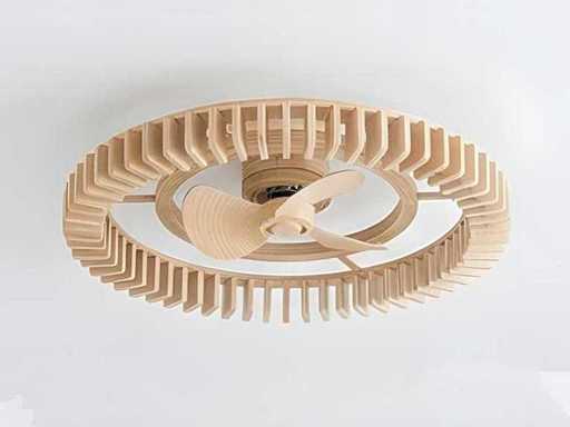 Forlight Cork LED IP44 Design Ceiling Fan with Remote Control
