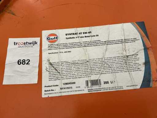 Gulf, Syntrac 4T 5W-40 Olio/capacità 200 litri