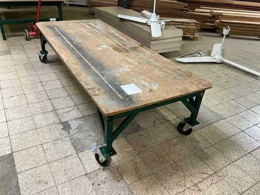 Chariot bas entrepôt/assemblage/transport