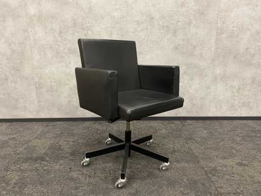 Lensvelt AVL - sedia da ufficio - pelle nera