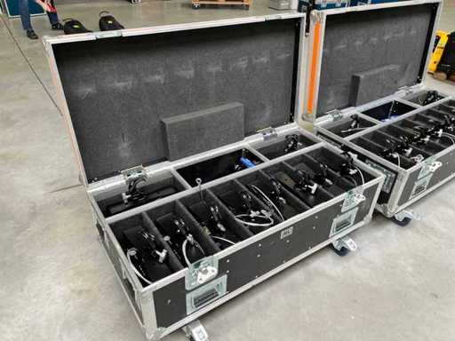 20x Expolite Tourflash - Proiectoare LED cu capace de porți și huse profesionale