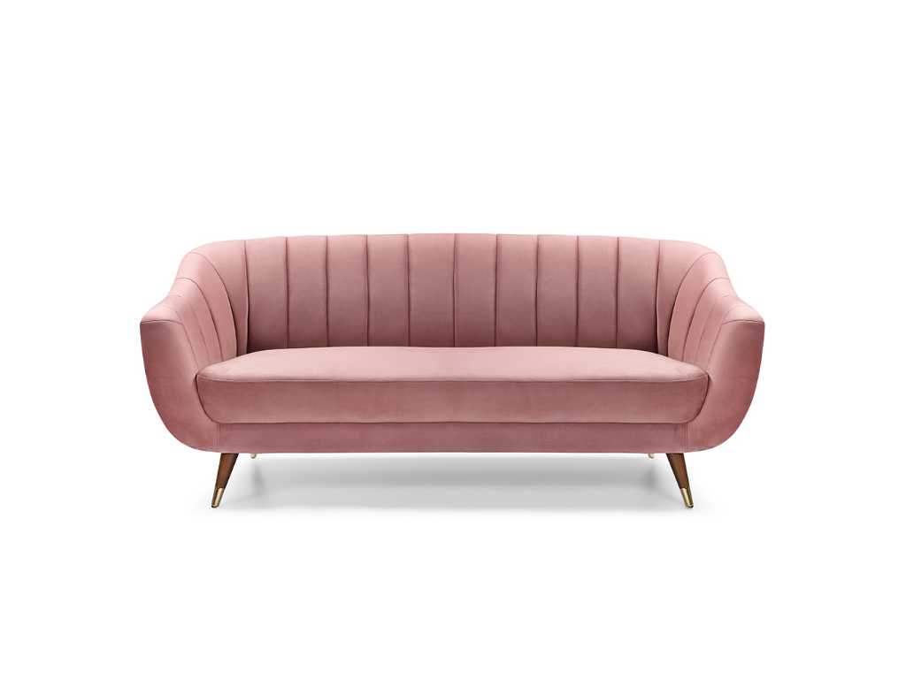 1x Vintage Sofa 3-Sitzer PINK