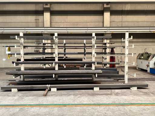 Rack à bras porteur avec contenu