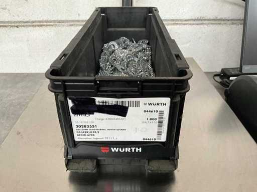 Würth 4,23 kg Geschlossene gezahnte Feder außen, gezahnte D10,2 im stapelbaren Behälter