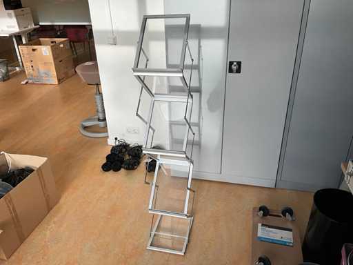 Uitklapbaar folderrek (3x)