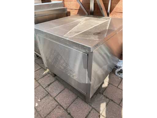 Arbeitstischschrank aus Edelstahl