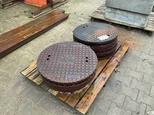 Gusseisen-Kanaldeckel