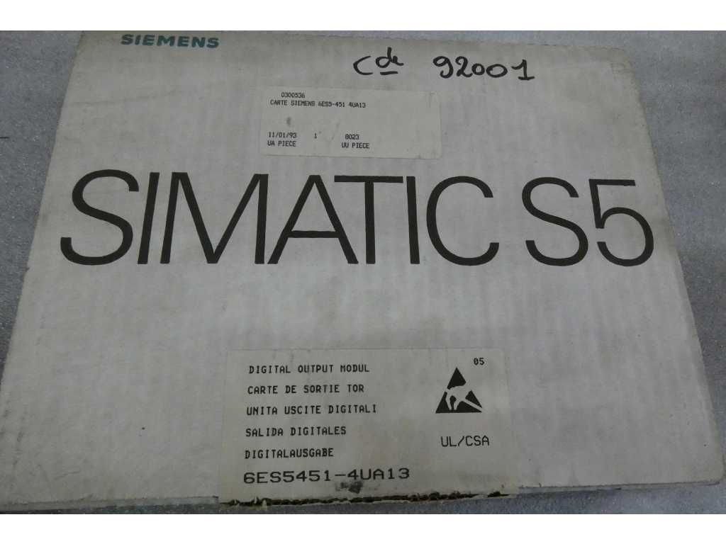 Siemens - Simatic S5 ref. 6ES5-451 4VA13 - Cartes de sortie TOR (2x)
