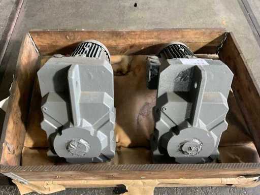 Bauer Electric motor with gearbox (2x)