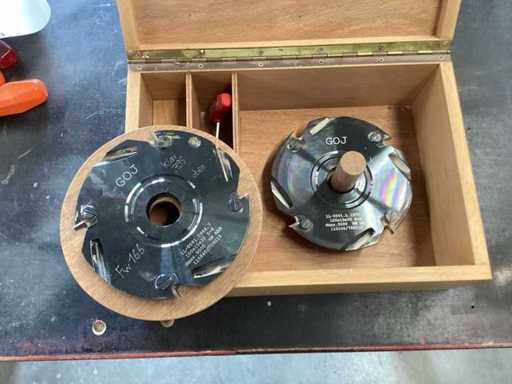 GOJ Inserts Radius Fraising Cutter R8 haut/bas 150x15x30 2 pièces gauche/droite