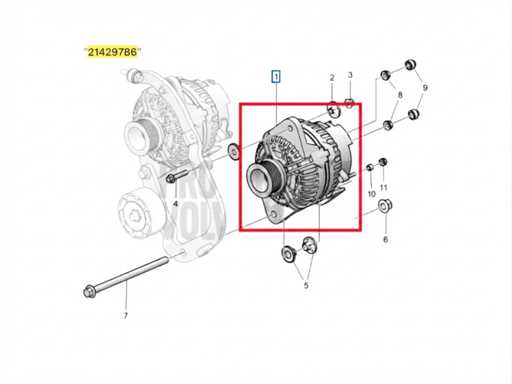 Volvo Penta 28V wisselstroom dynamo | alternator 110 ampere - 21429786