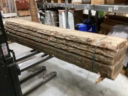 Poplar block / trunk poplar / 3.00 long / diameter approx. 57cm/ sawn in 70mm / 6 planks / dry air-dried