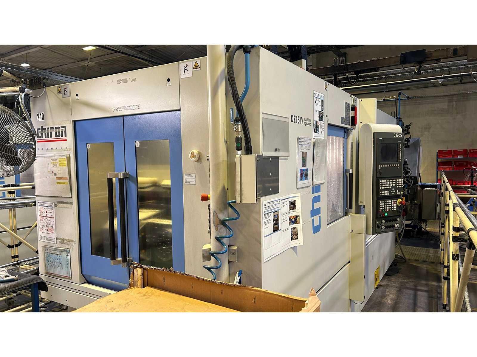CHIRON DZ15WM HS 5-Axis High Speed Dual Spindle Horizontal CNC Machining Center