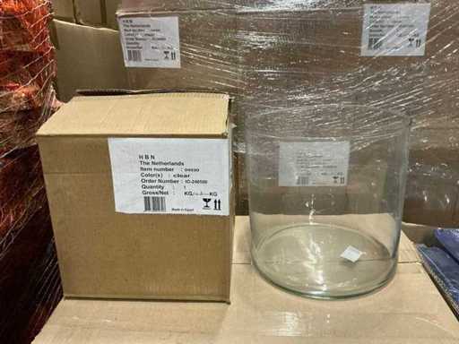 Batch of clear vases H25xD25cm (98x)