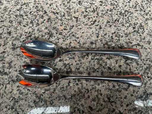 Set per insalate WMF Onda 18/10 in acciaio inox 25cm (20X)