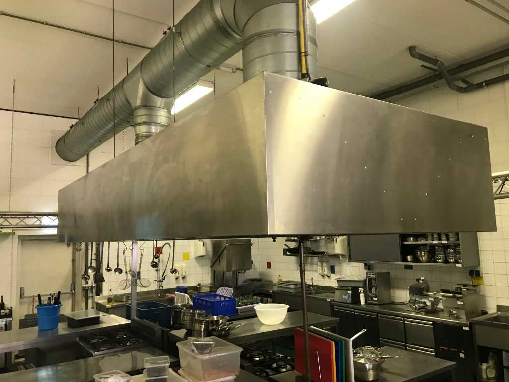 Bucătărie Insulă hotă extractor 400x160cm