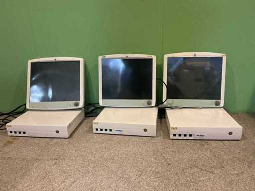 3x GE Medical Systems D19KT Monitor USE 1921A including Modul