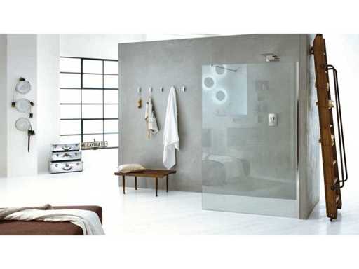 Inda 200x88-90 cm B2594DAN011A begehbare Duschwand