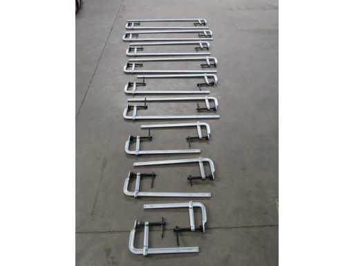 Partij van 18 lijmtangen lijmklemmen 