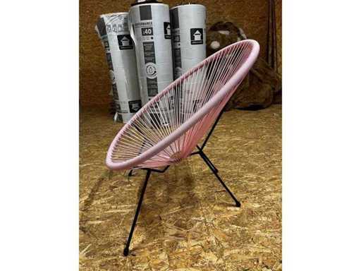 Sklum - Acapulco - Scaune de grădină roz (2x)