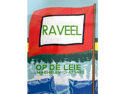 Roger Raveel - Raveel on the Lys - silkscreen