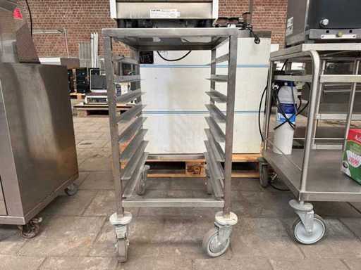 Mobiles Edelstahl-Cateringgestell für GN-Behälter / Backbleche