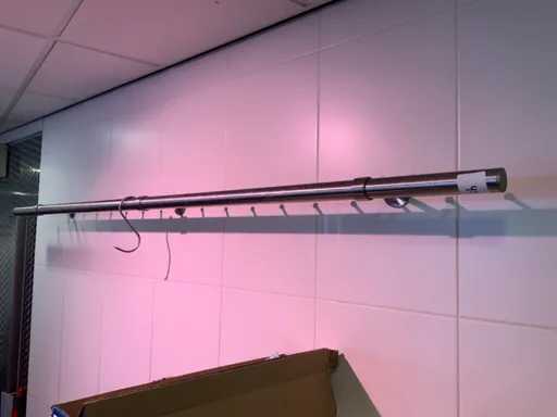 Gancio per carne in acciaio inox tubo a parete