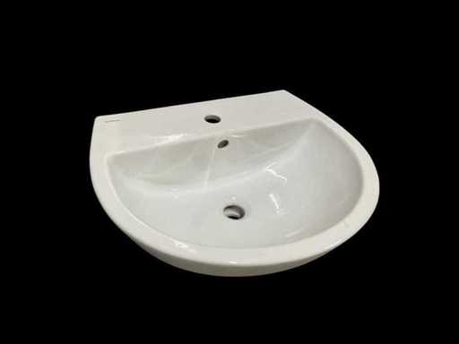 Sanindusa Keramikwaschbecken weiß 55x45 cm