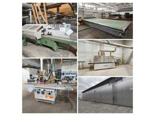 Woodworking machinery due closure of the furinture production