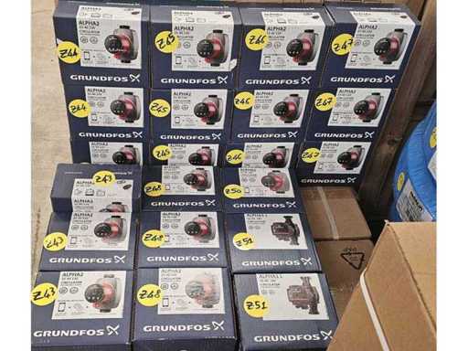 Circulateurs GRUNDFOS ALPHA2 pour systèmes de chauffage et de climatisation - en stock 3 pièces
