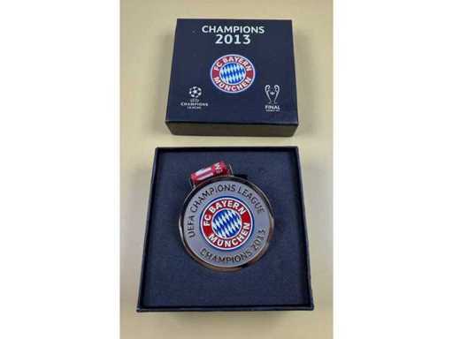 FC Bayern München Champions League 2013 Medaille mit Box