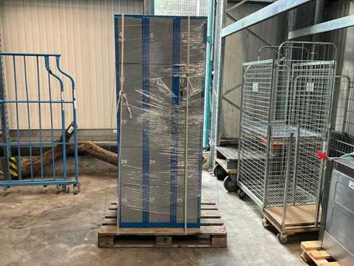 Dulapul metalic al dulapului, blocabil în 5 direcții (3x)