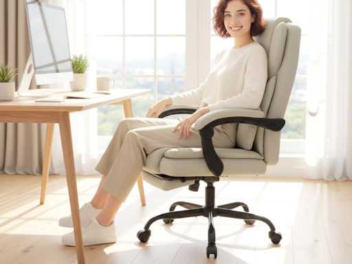 Ergonomic office chair with adjustable backrest
