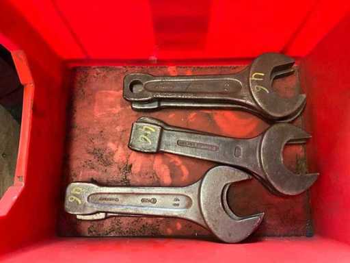 Diverse slagsleutels (12x)