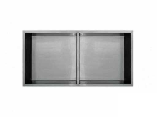 Qisani - Flow - Built-in niche double - Stainless steel 61 x 30.5 cm