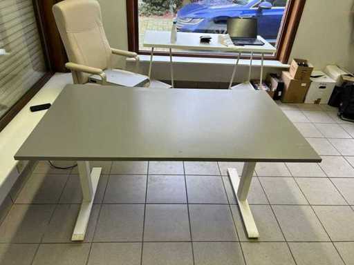 Sit-stand desk from IKEA