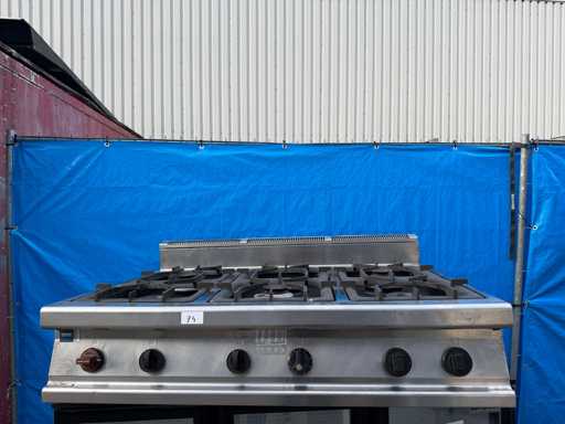 Cuisinière à gaz à 6 brûleurs
