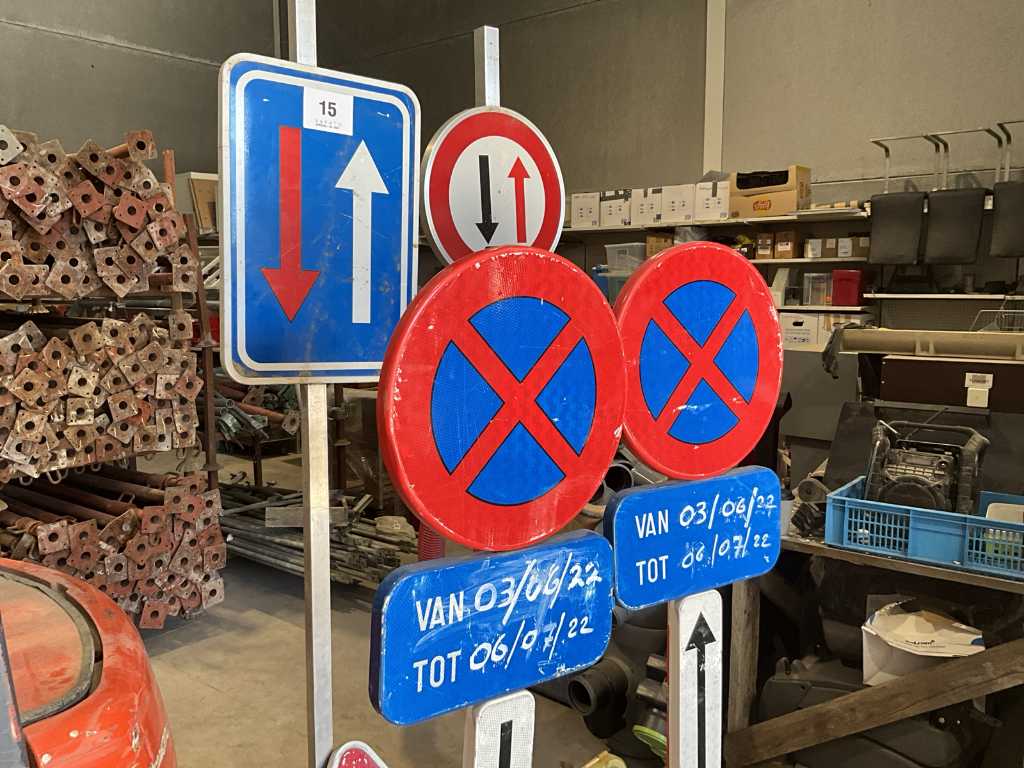 4 various road signs